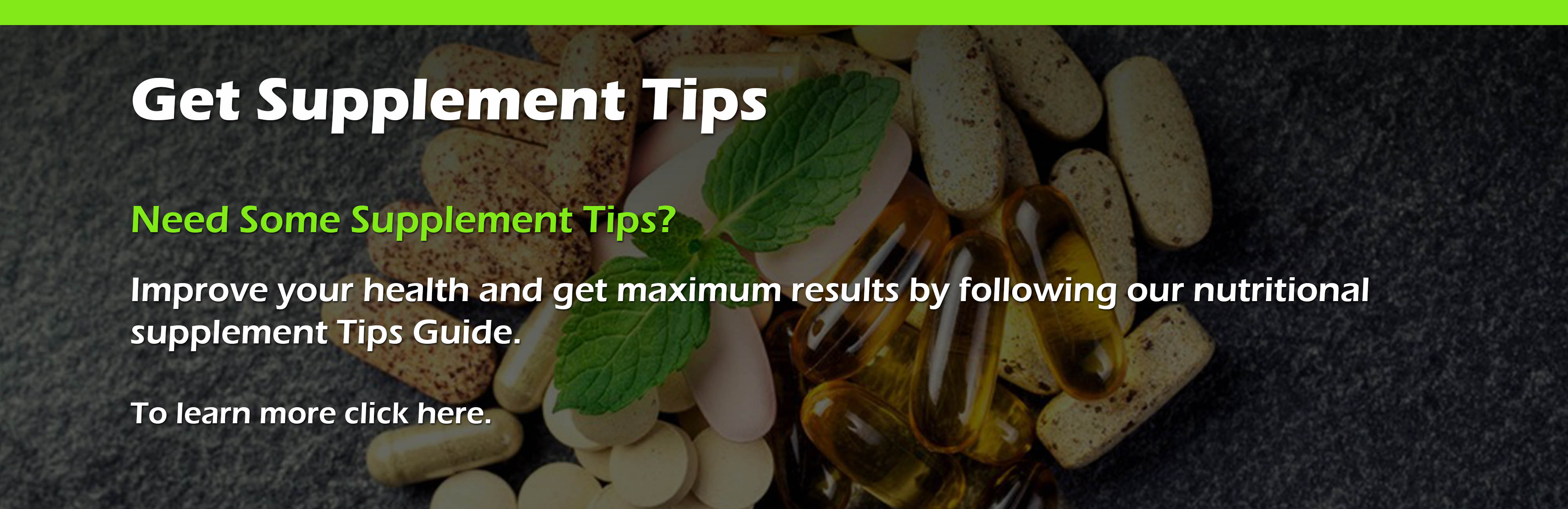 Get Supplement Tips